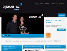 Tablet Screenshot of dijkman-ac.nl